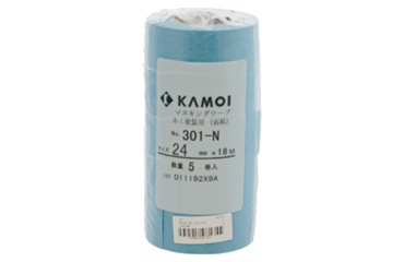 カモ井 マスキングテープ 木工塗装用 (No.301-N)(粘着力：弱)(水色)